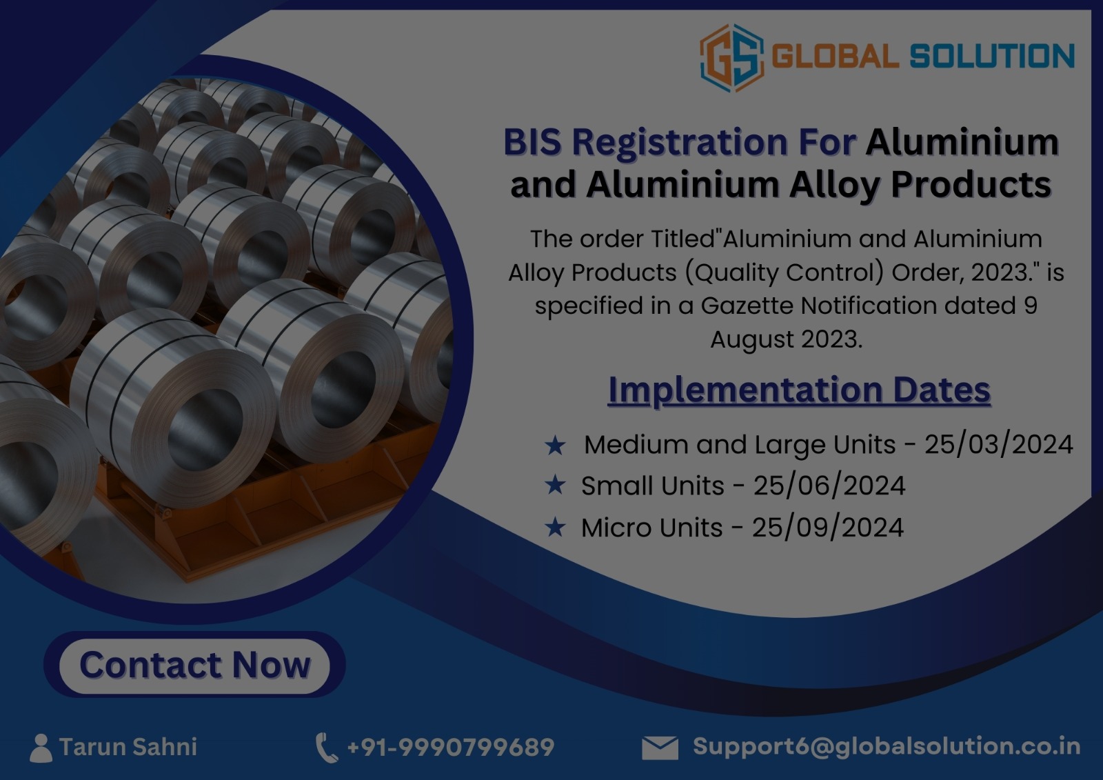 BIS Certification for Aluminium and Aluminium Alloy Products