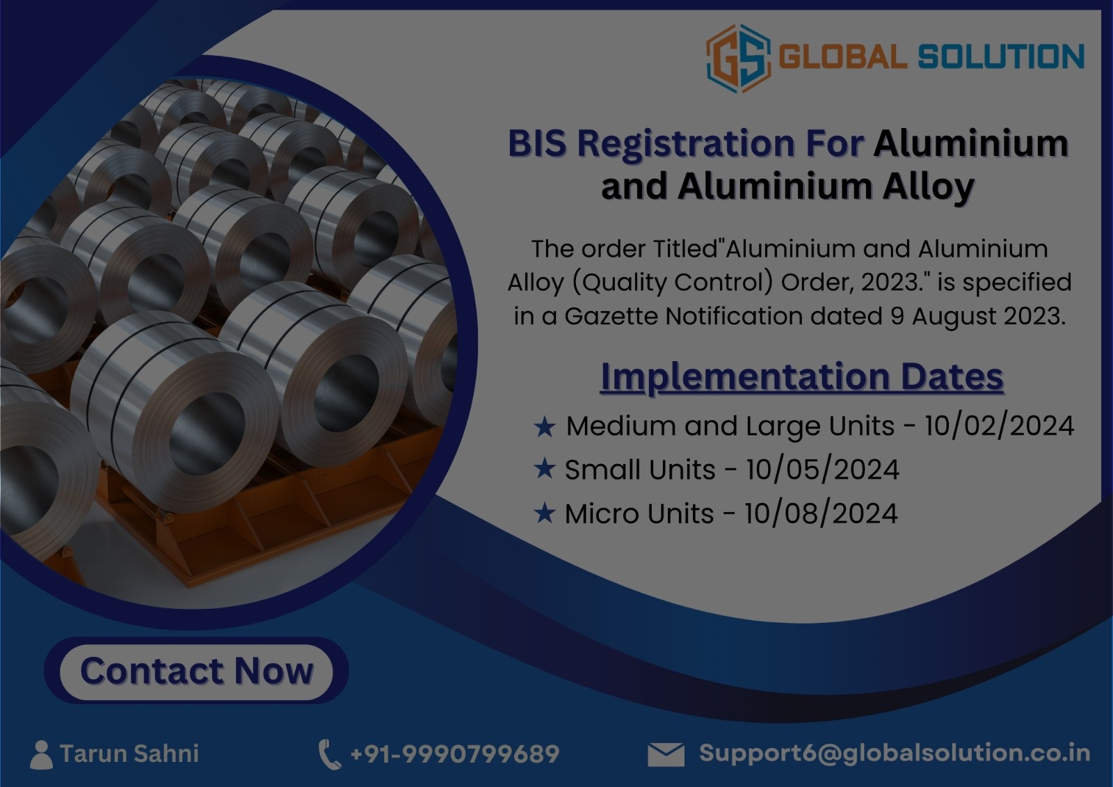 BIS Certification for Aluminium and Aluminium Alloy